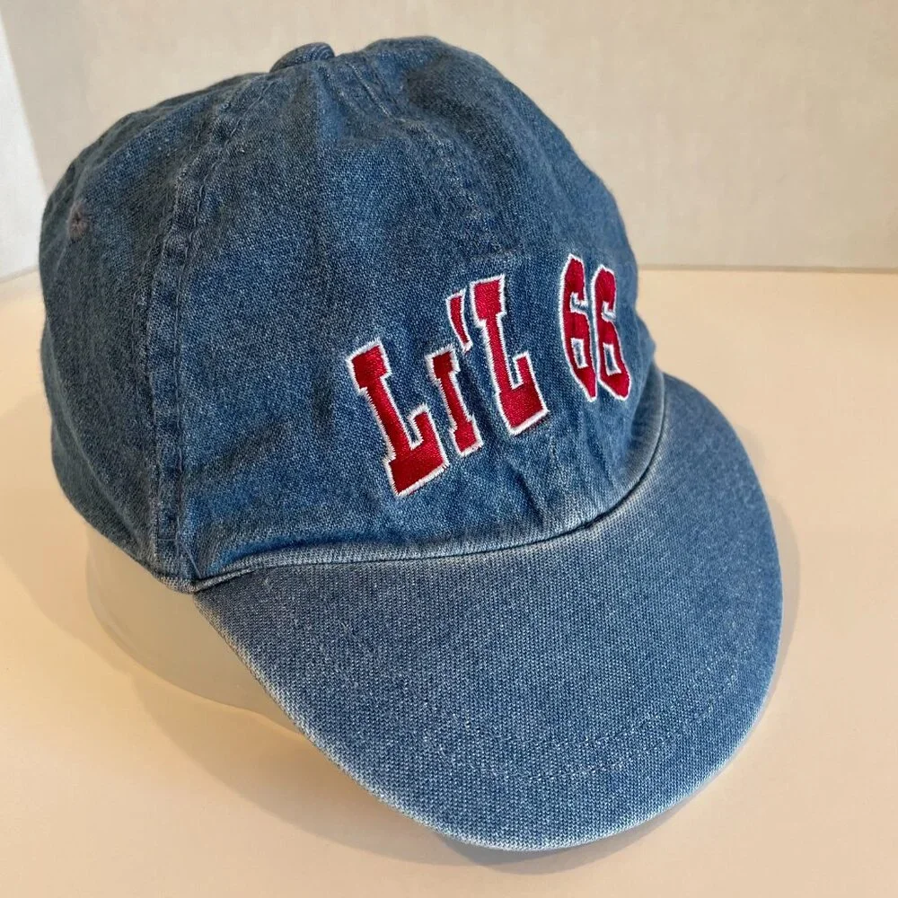 Vintage Li’L 66 Youth Baseball Cap Hat Denim Blue